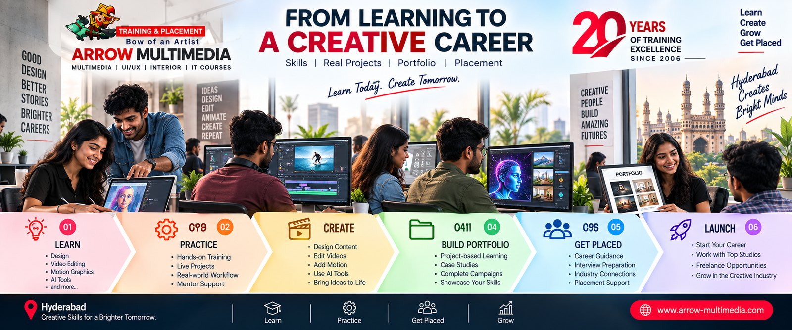 Arrow Multimedia: from learning to a creative career, 20 years of training