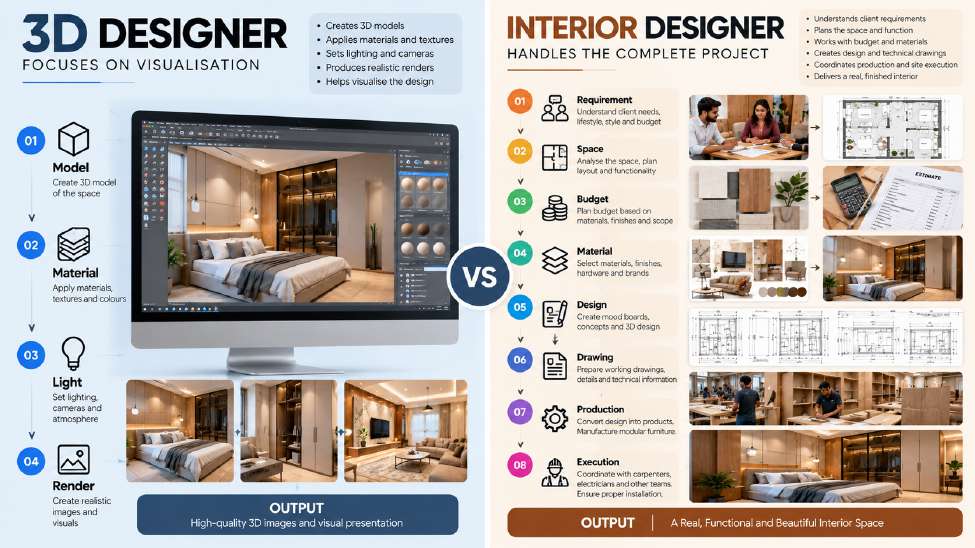 3D Designer vs Interior Designer