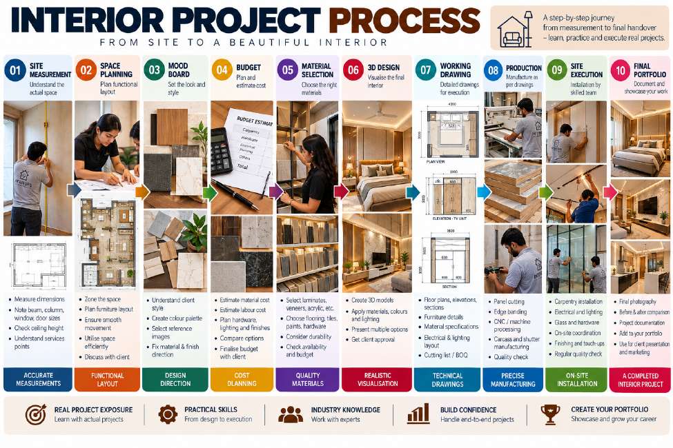 Interior project process – from site to a beautiful interior