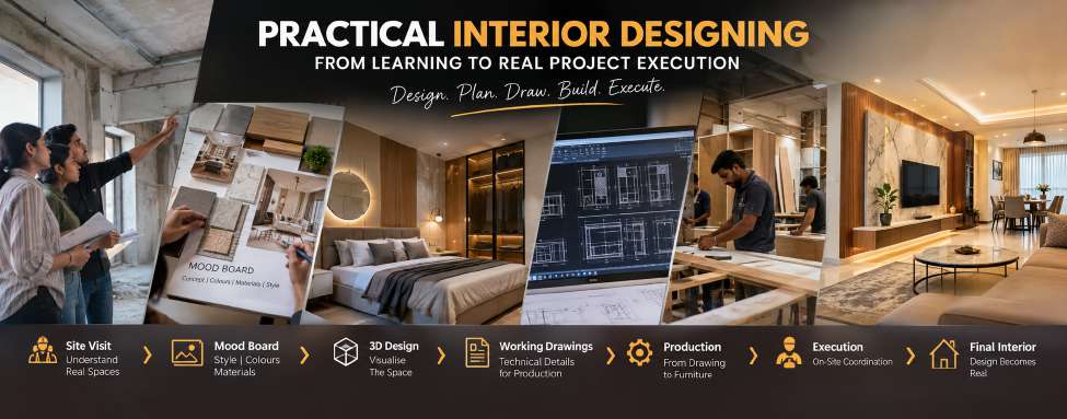 Practical Interior Designing – From Learning to Real Project Execution