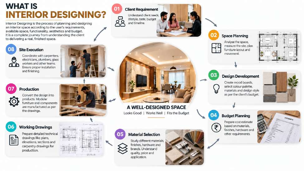 What is Interior Designing – 8 step process